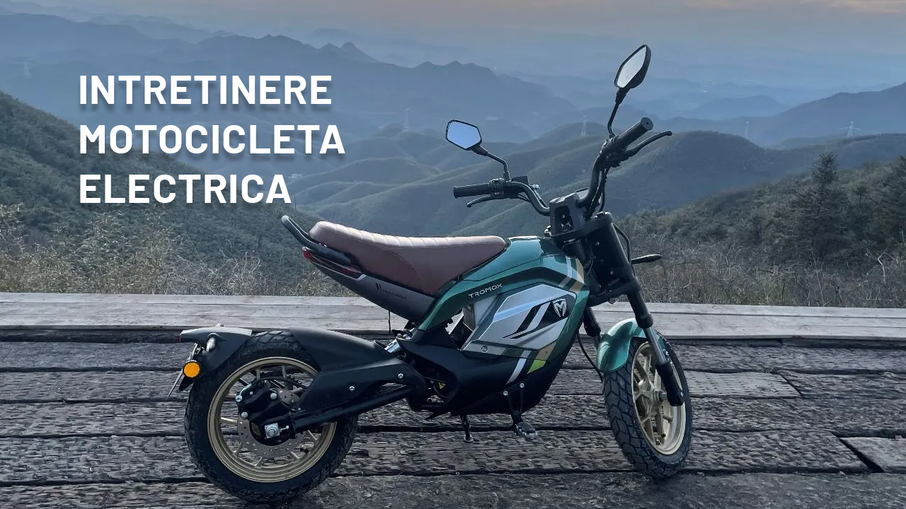 Intretinere motocicleta electrica
